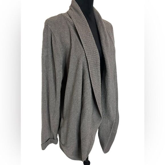 BAREFOOT DREAMS COZYCHIC LITE CARDIGAN GRAY LONG SLEEVE PLUS SIZE 1X WOMENS - Picture 4 of 10